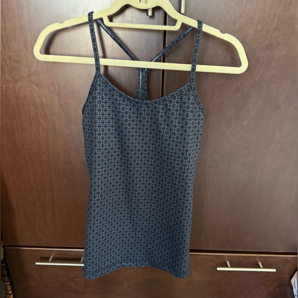SOLD Lululemon Athletica Navy Geometric Tank Top